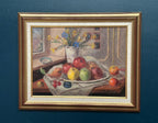 “Still Life with Vase and Fruits” by Christian Rhode