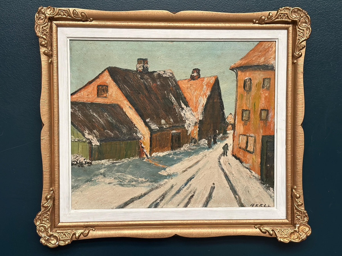 Townscape” by Harriet H. Axéll (b. 1938, Ljungby)