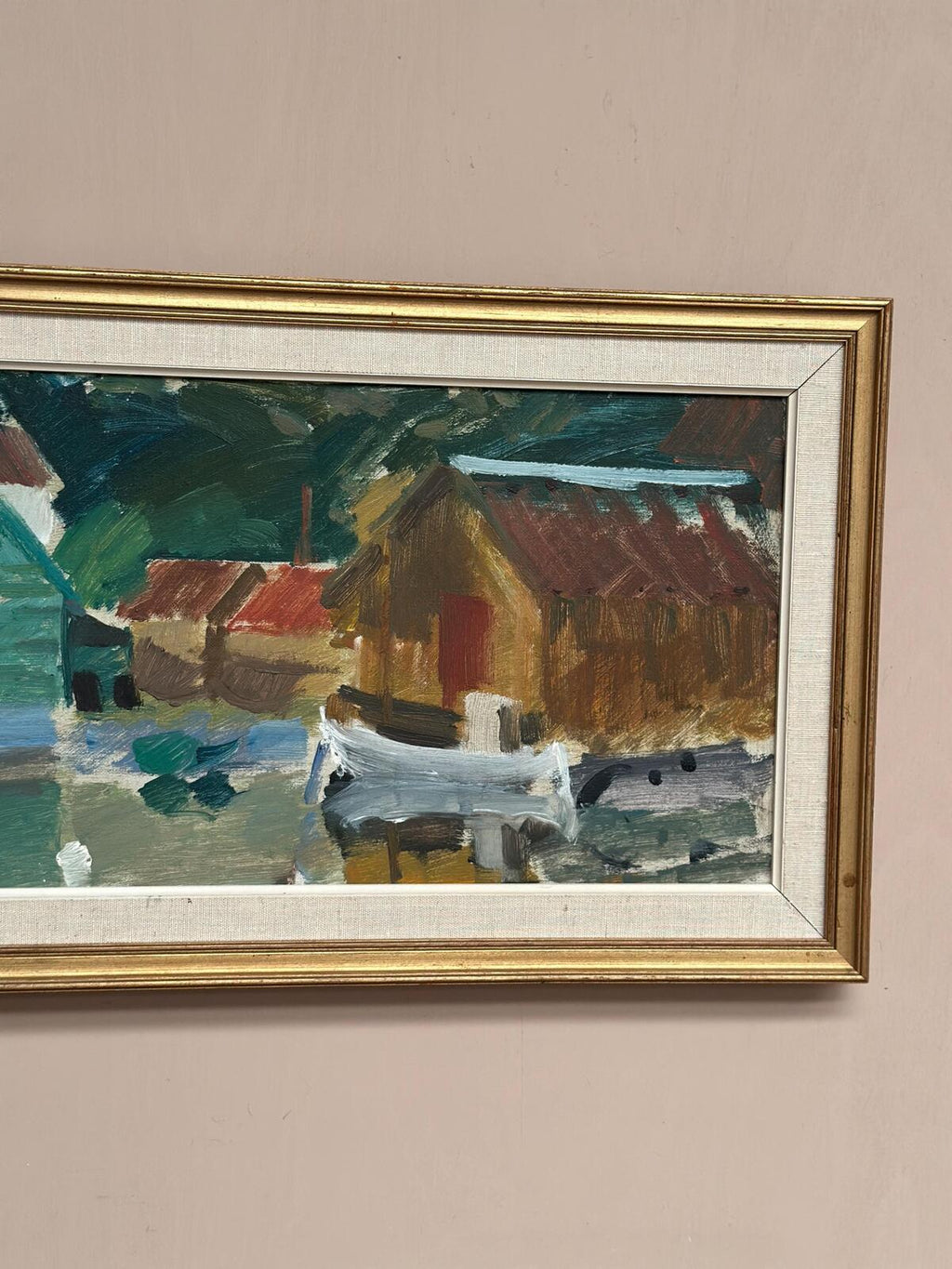 “Fishing Village” by Gösta Stawåsen