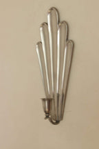 1930's Pair Of Mid Century Swedish Grace Style Pewter Sconces by C.G. Hallberg, Stockholm