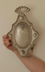 Pair Of Mid Century Swedish Pewter Sconces