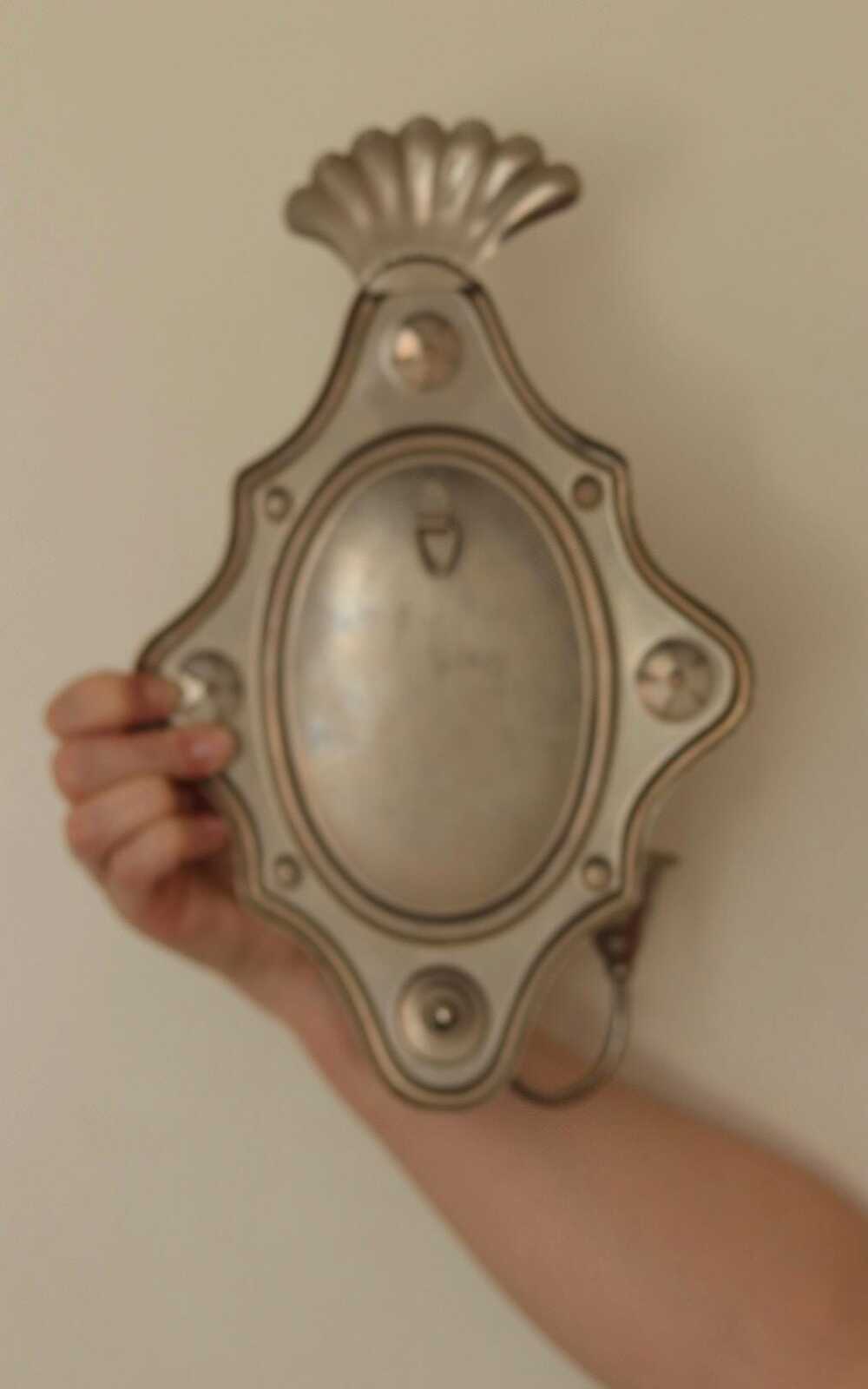 Pair Of Mid Century Swedish Pewter Sconces