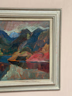 “Färgstarkt landskap” by Gustaf Börtner 1946