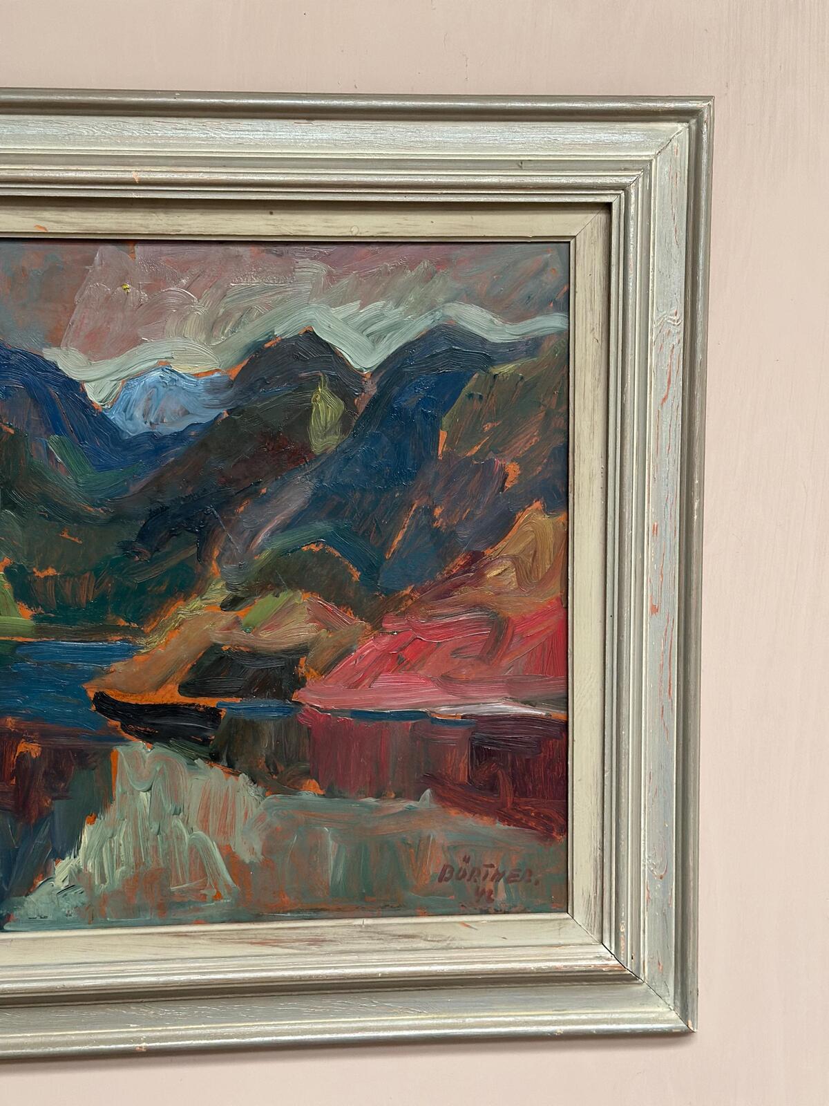 “Färgstarkt landskap” by Gustaf Börtner 1946