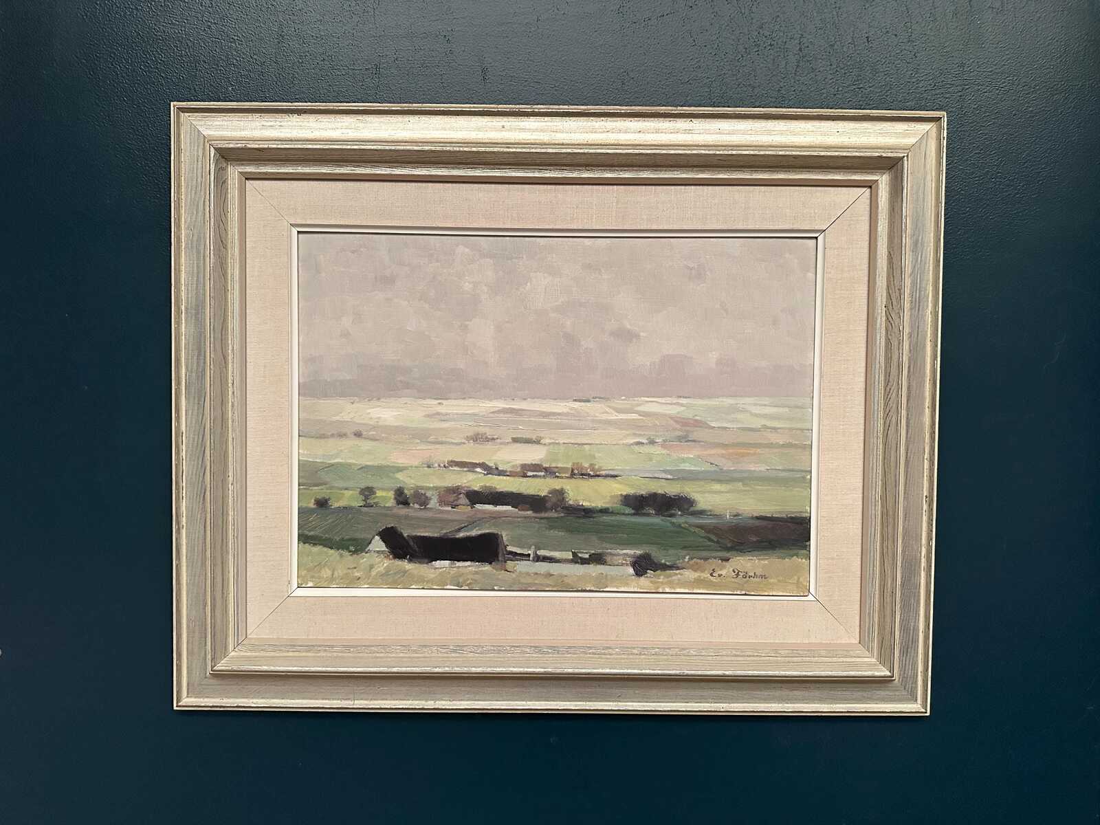 “Scanian Landscape” by Evert Färhm (1901–1971)