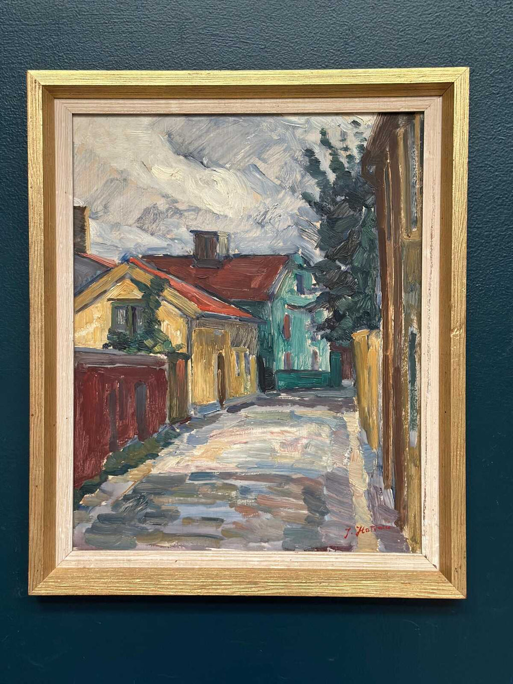 “Street with Houses” by Jan Hatvani
