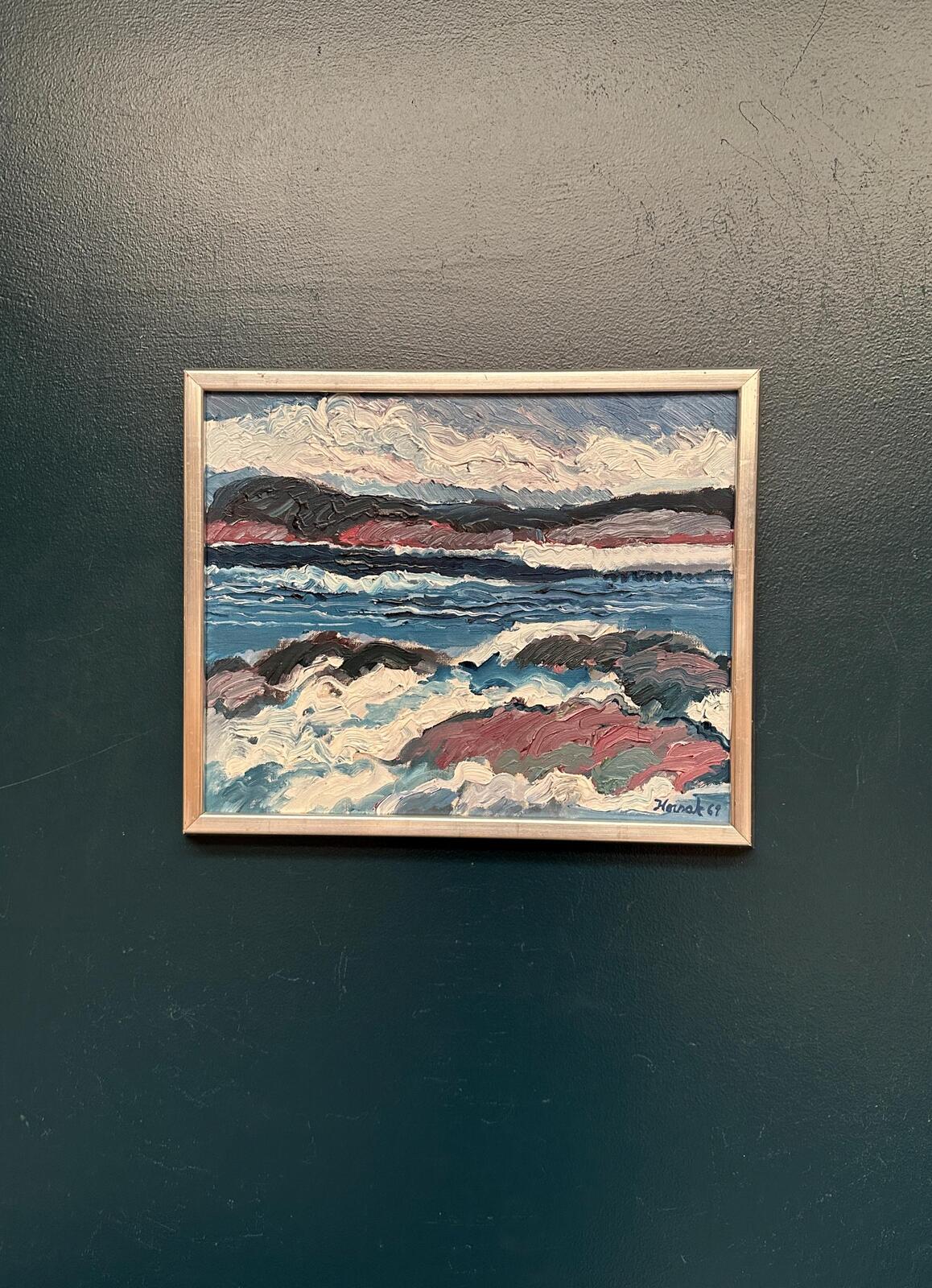“Coastal Landscape” by Allan Horsak (1937–2004)