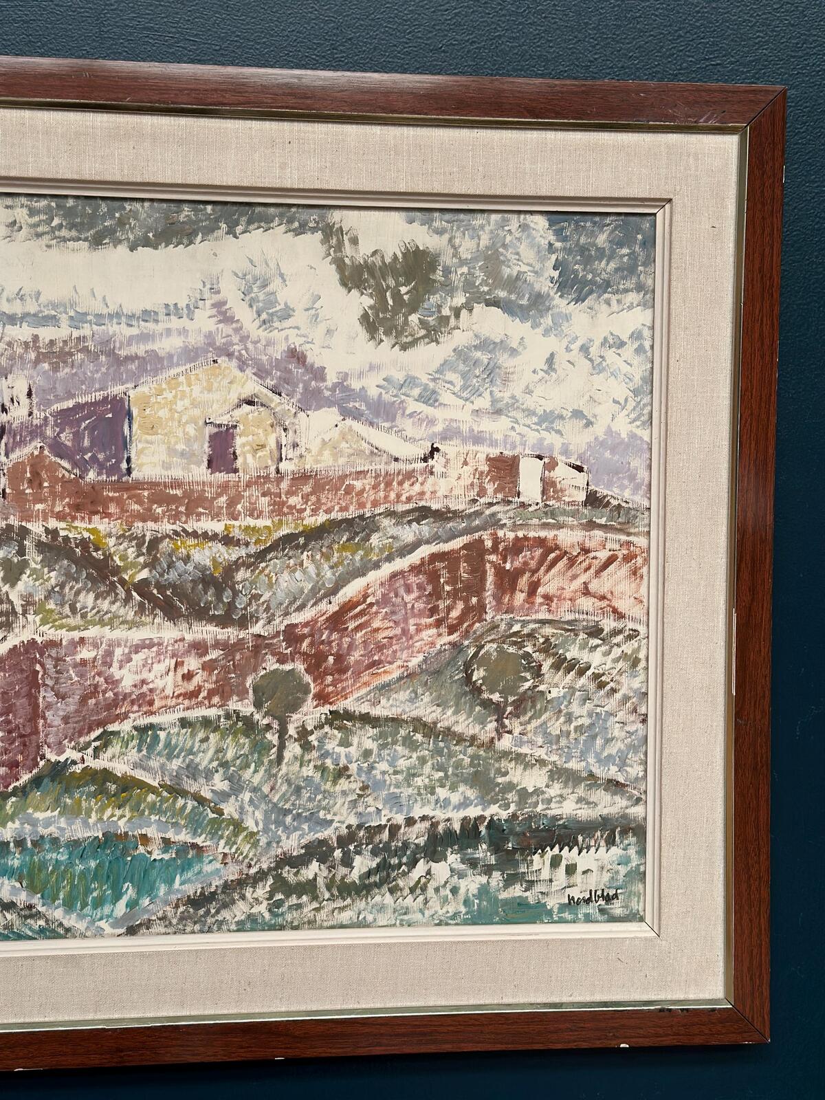 “Landscape with Buildings” by Gösta Nordblad