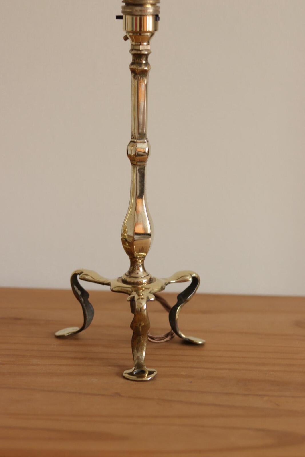 Pair Of  Victorian Antique Brass Pullman Railway Carriage Table Lamps