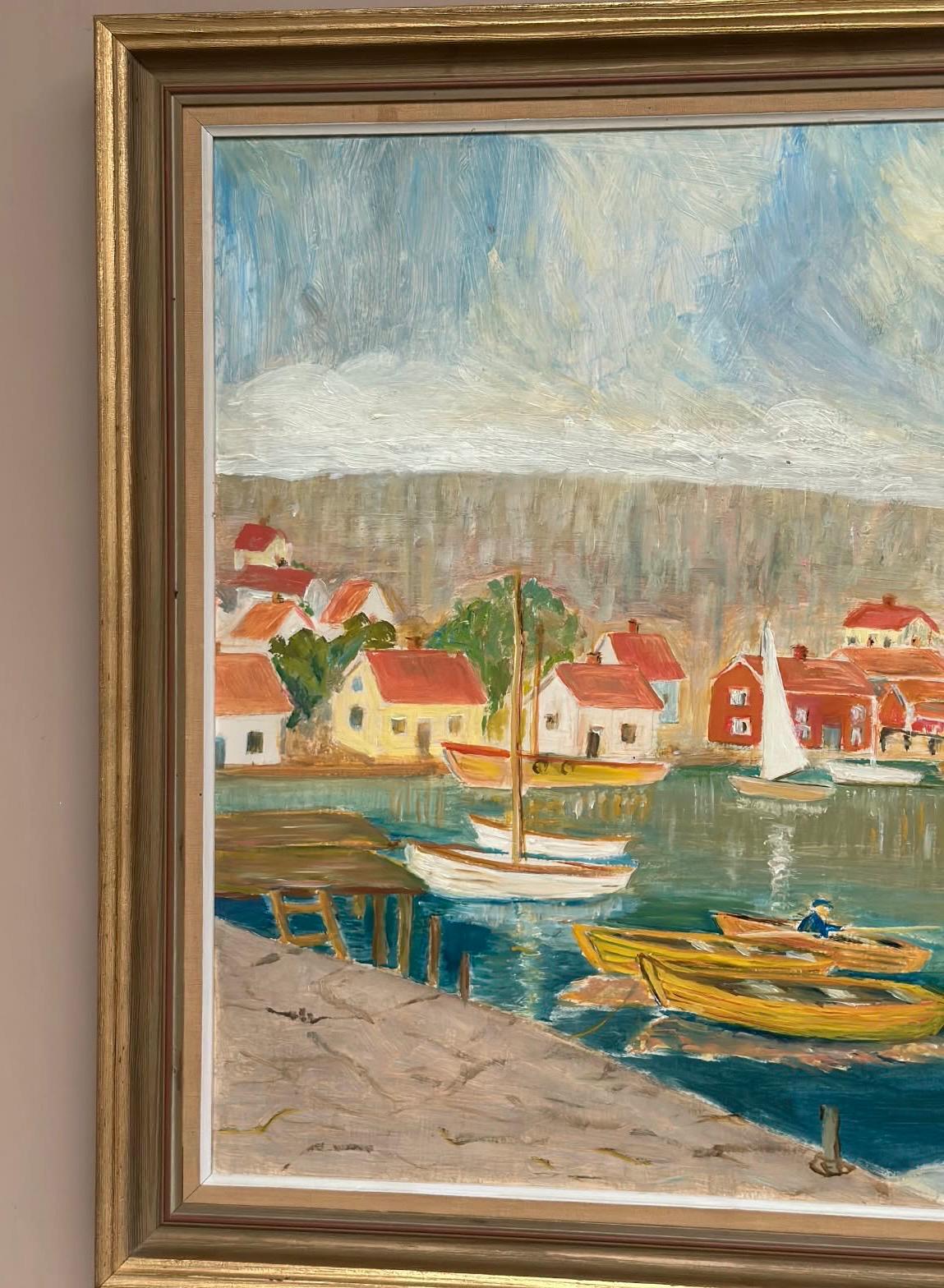 “Coastal Village” by Tage Nillson