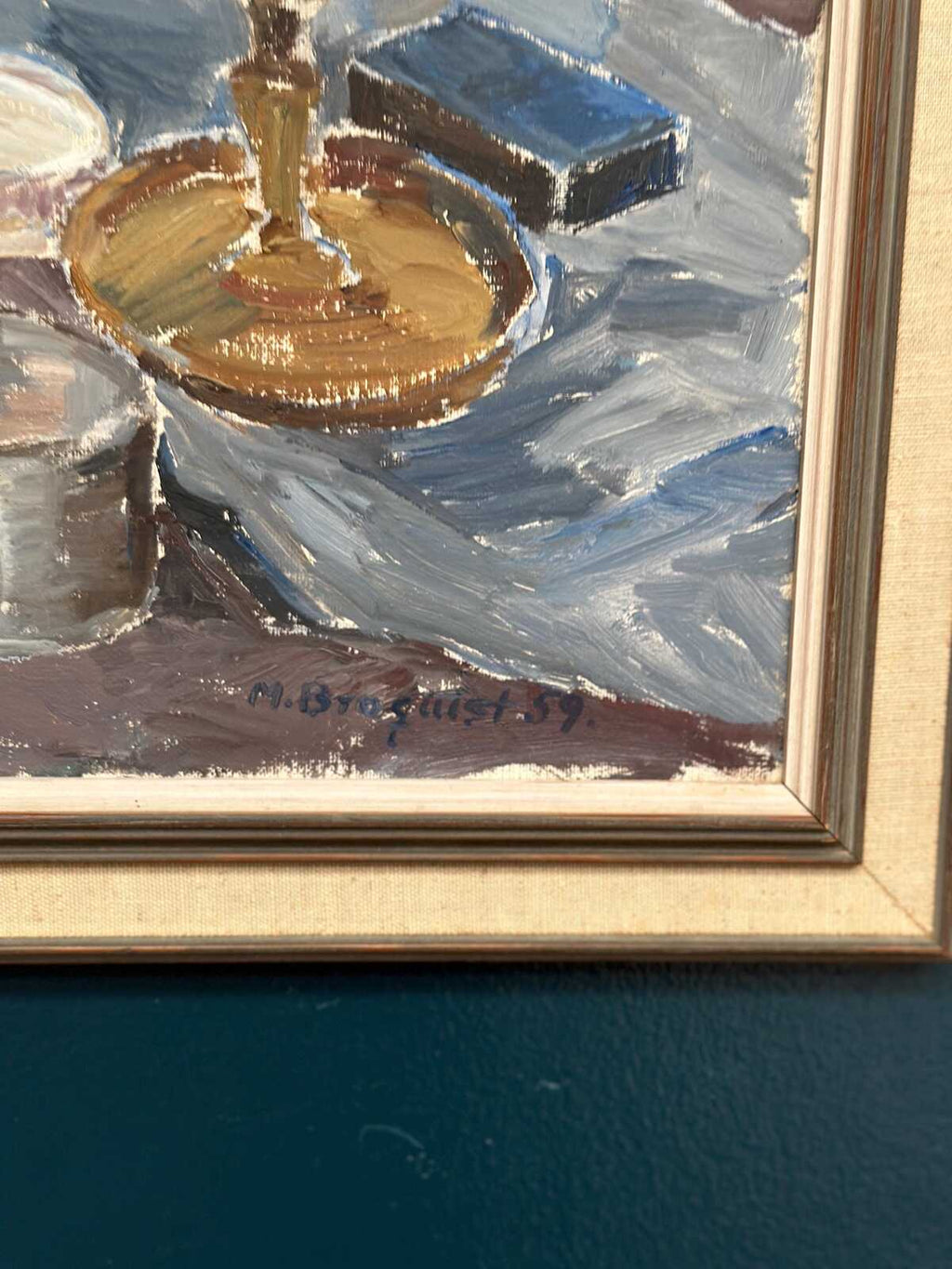 “Still Life with Candlestick” by M. Broquist