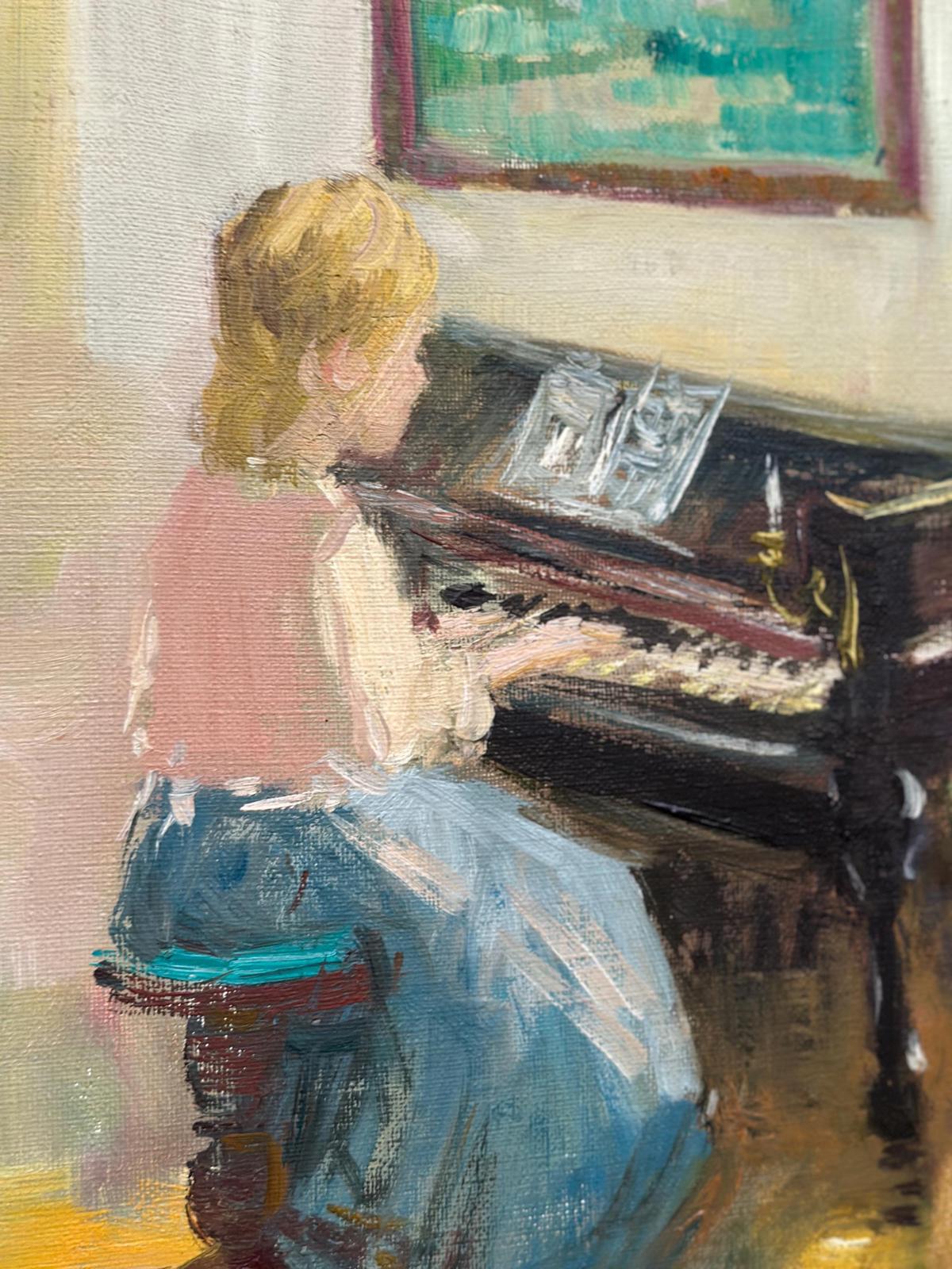 "Woman at Piano” by Nicolai Coster