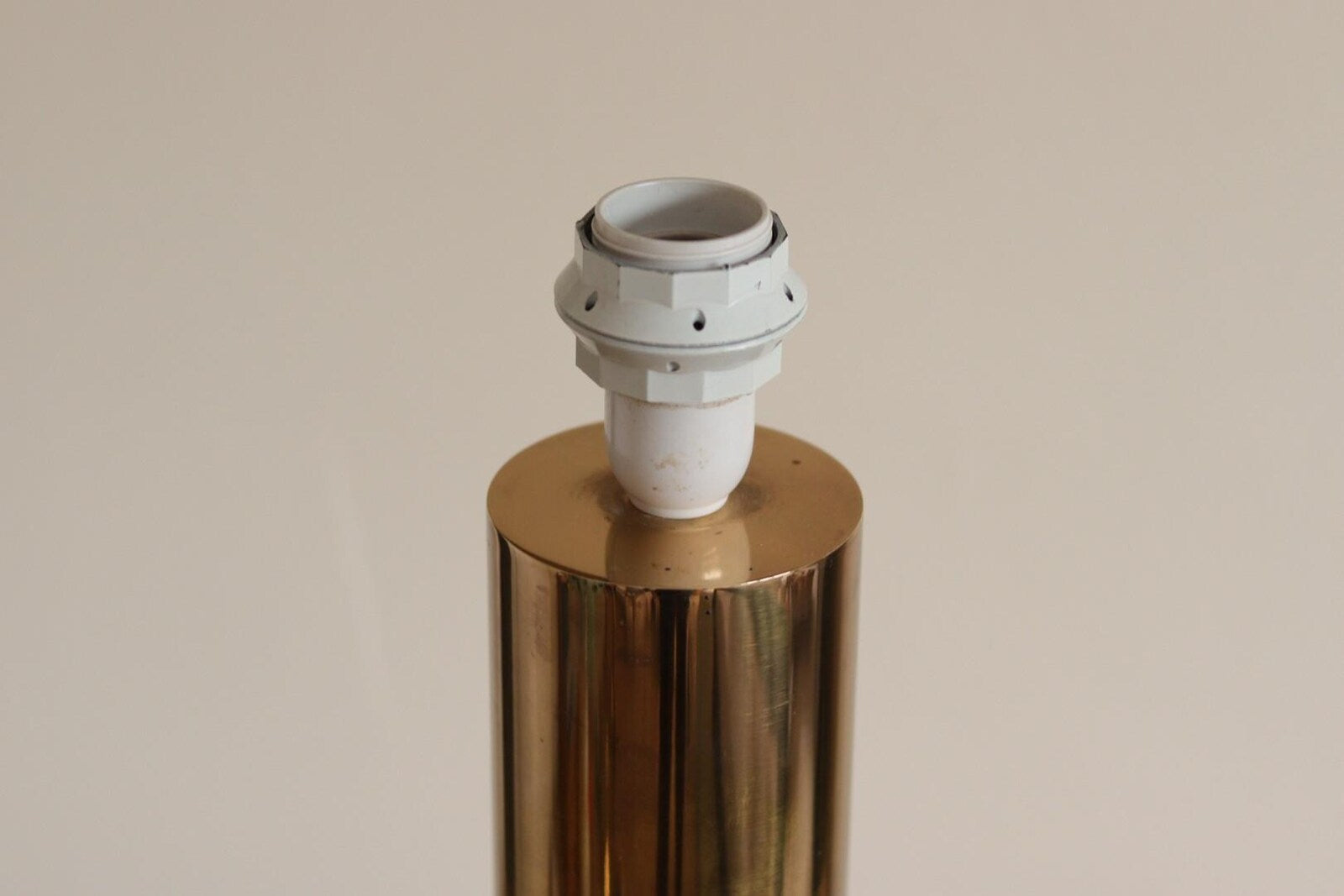 1960's Mid Century Swedish Large Brass Table Lamp by  Bergbom, Model B 010