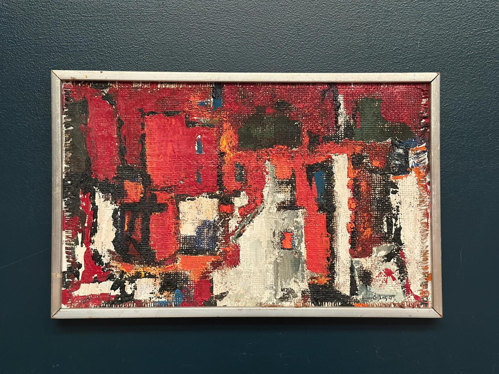 “Cityscape in Red” by Holger Oijens (1907–2004)