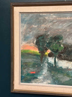 “Landskap med hus” by Kai Nielsen