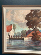 “Coastal Village” by Helge Andersson
