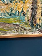 “Cottage Between Trees” by Stig Allan