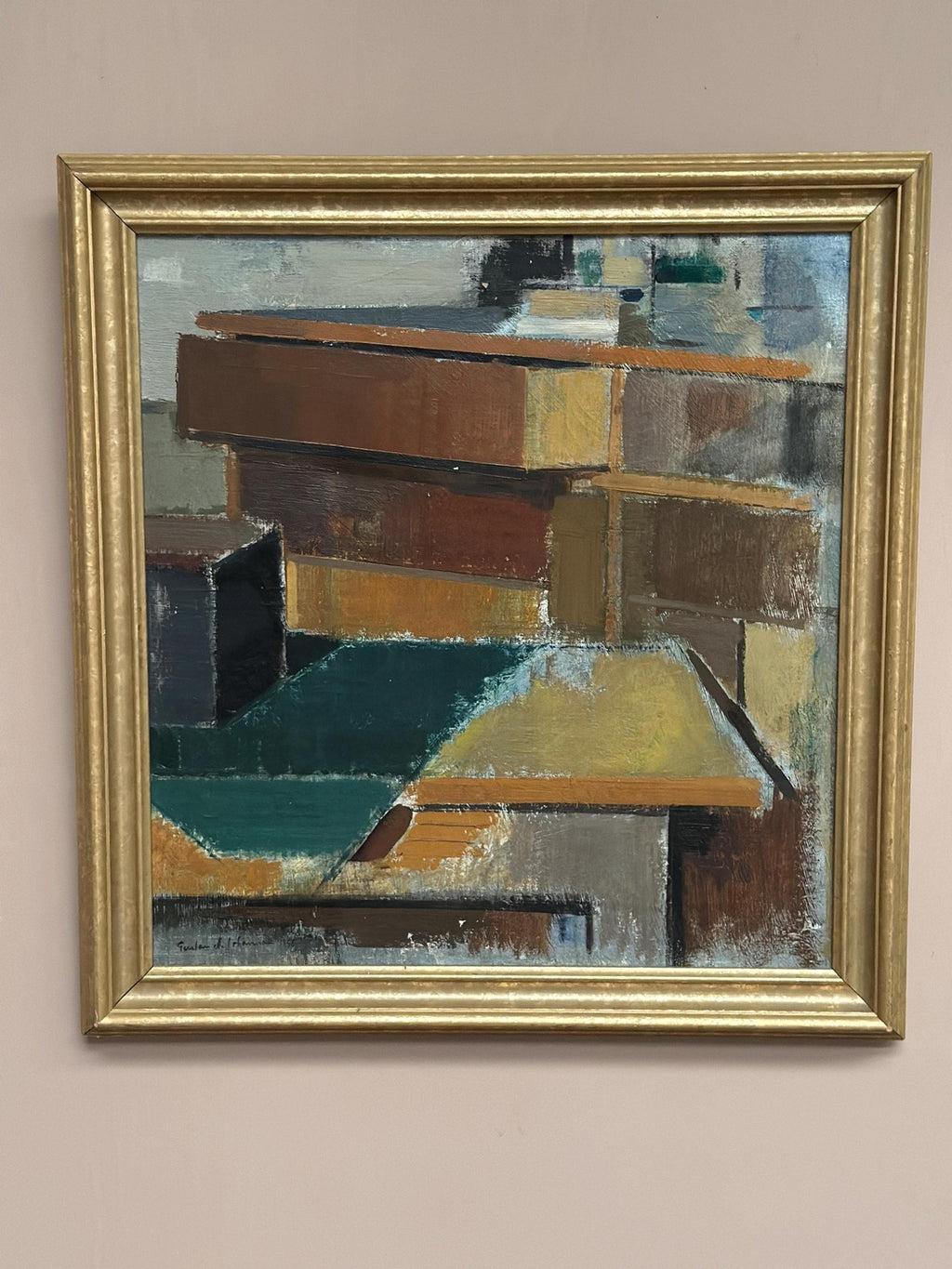 “Cubist Rooftops” by Gustav Adolf Johansson