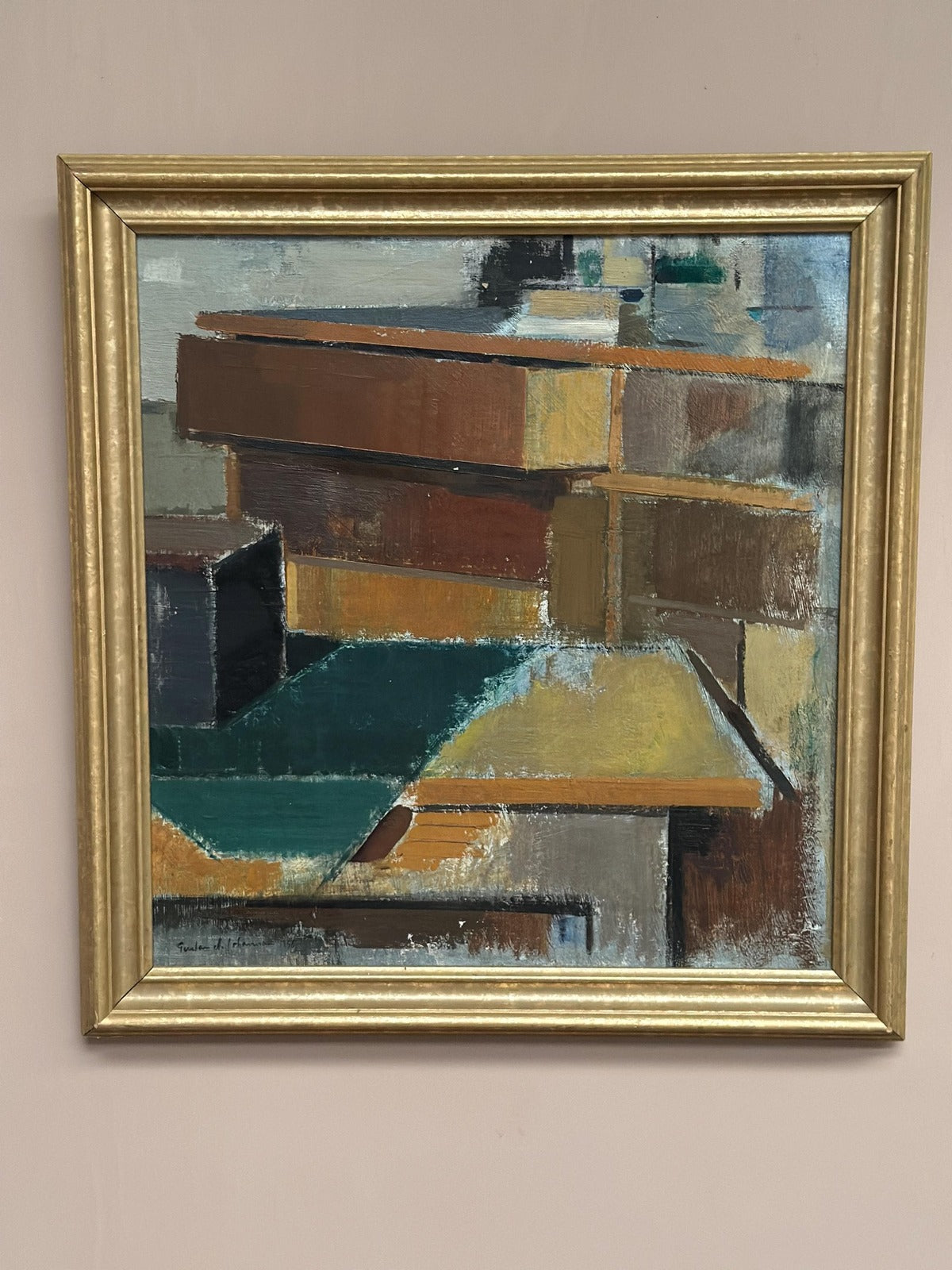 “Cubist Rooftops” by Gustav Adolf Johansson