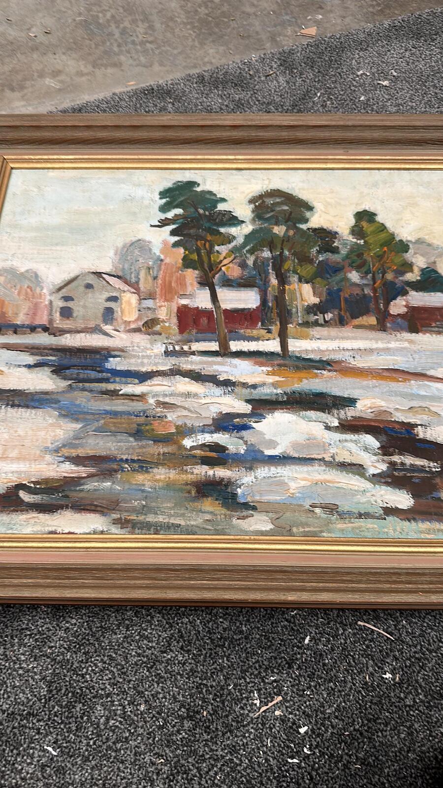 “Winter Landscape” by B. Lundqvist