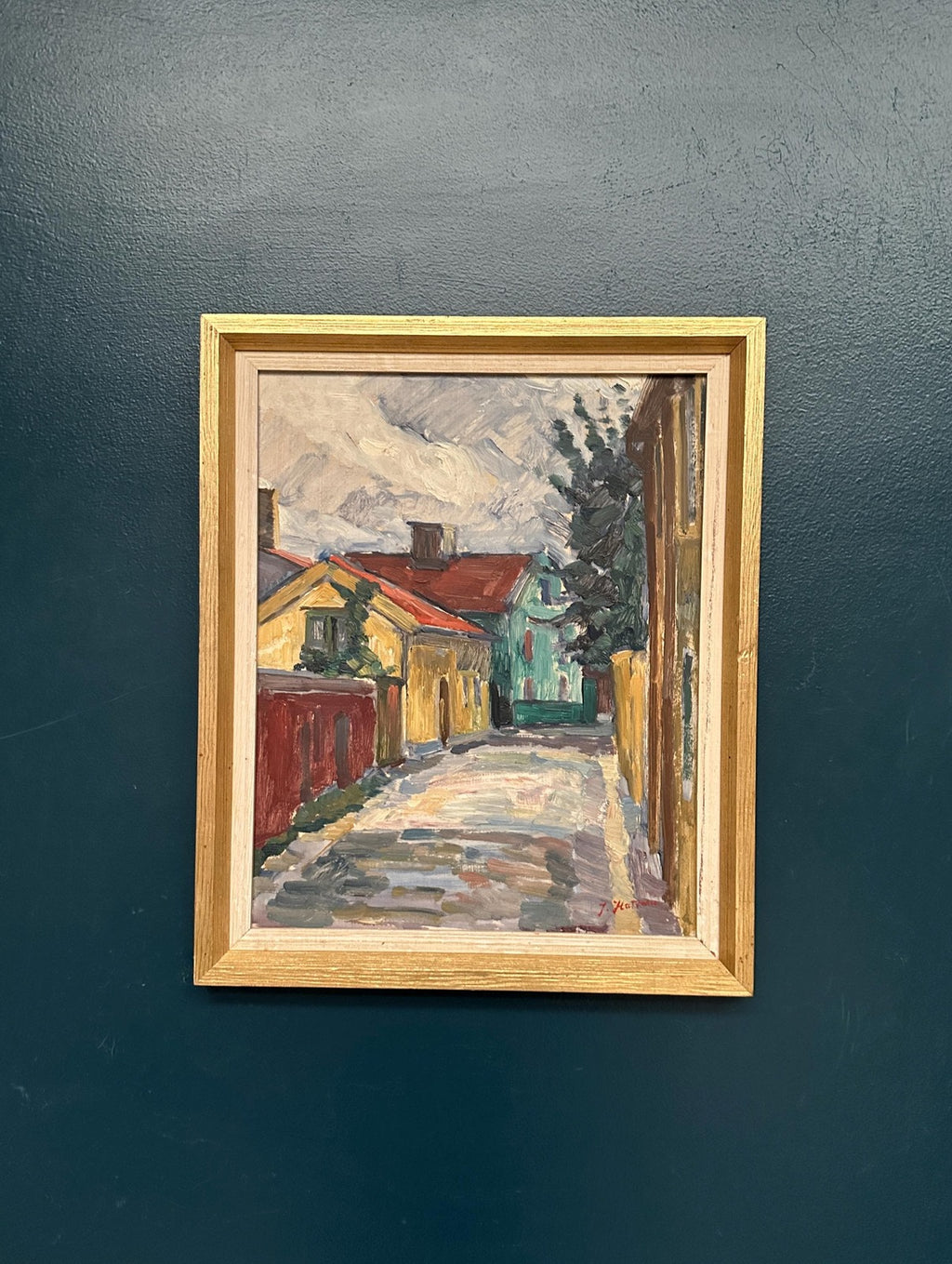 “Street with Houses” by Jan Hatvani