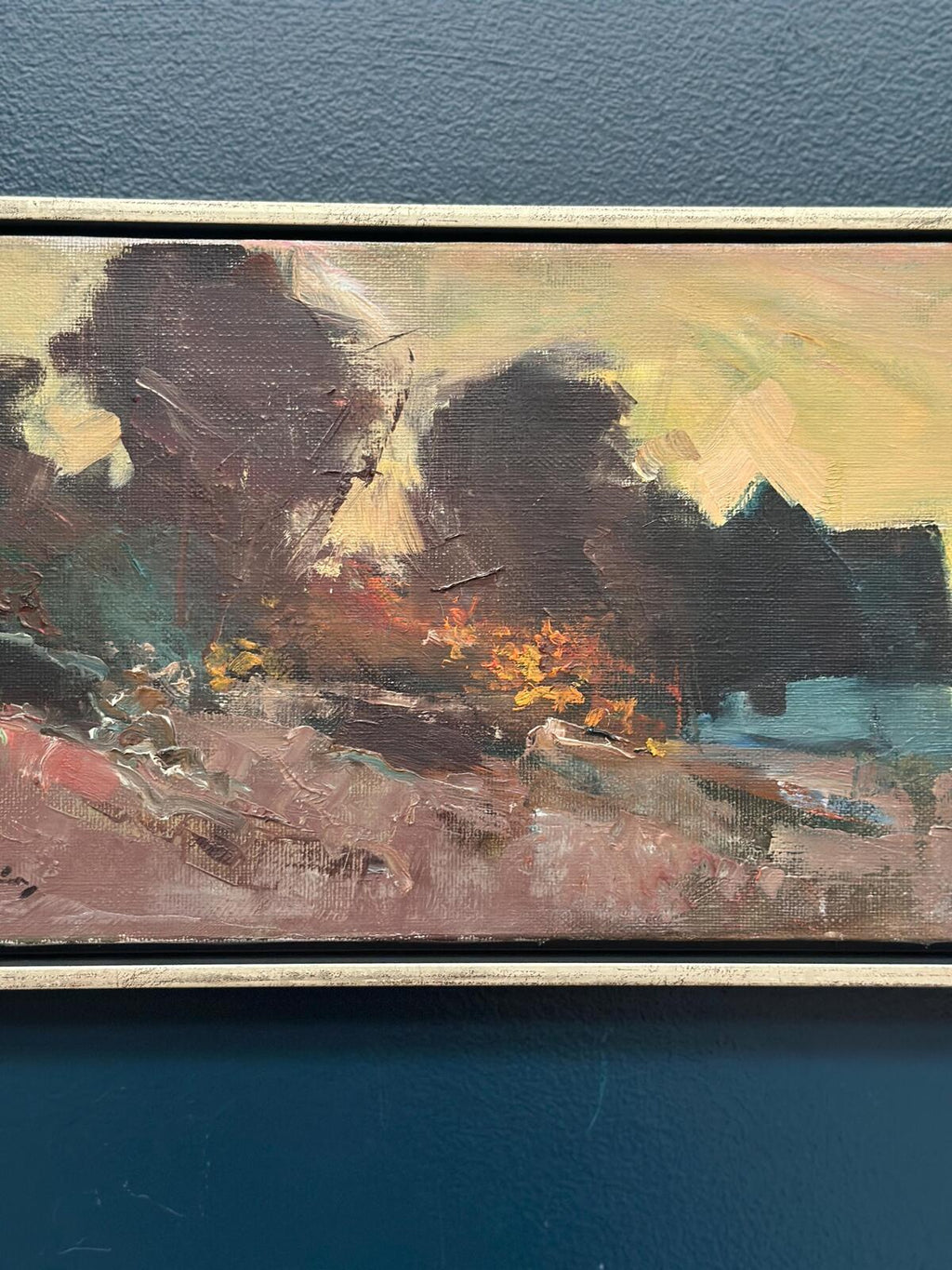 “Landscape with Blue Hut” by Arne Aspelin