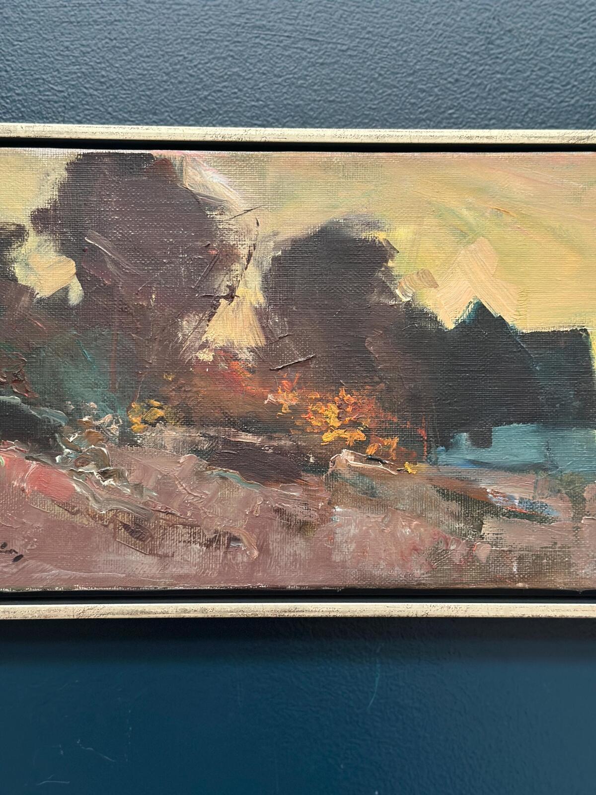 “Landscape with Blue Hut” by Arne Aspelin