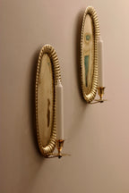 Pair of Mid Century Swedish Brass Sconces