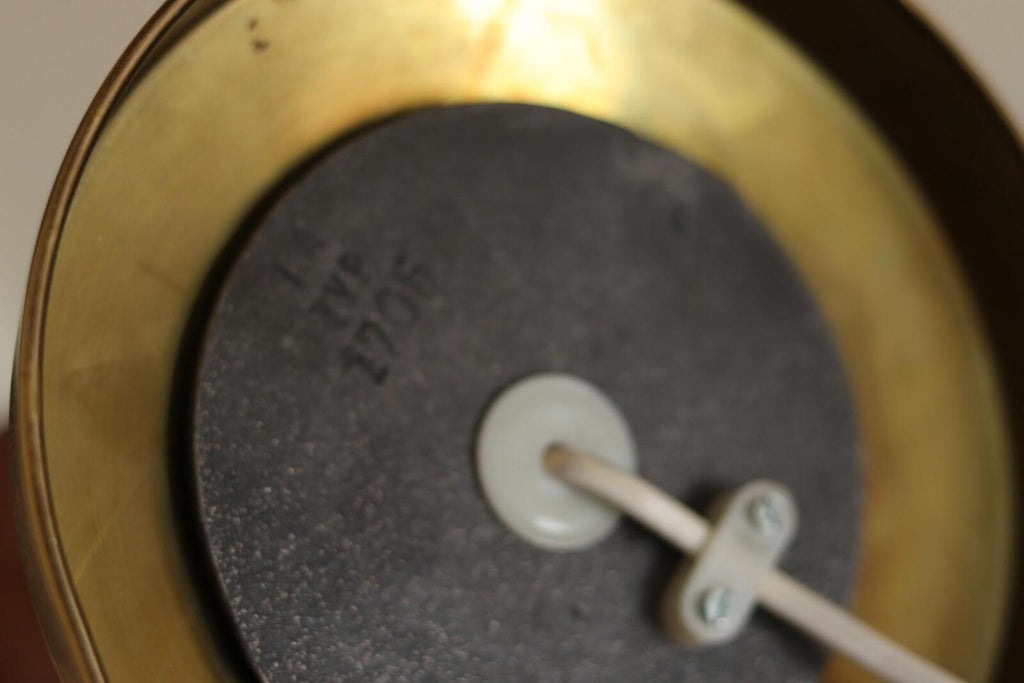 Pair of Swedish Brass Bobbin Table lamp