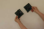 Pair of Vintage Metal/Brass Swedish Verdigris Sconces