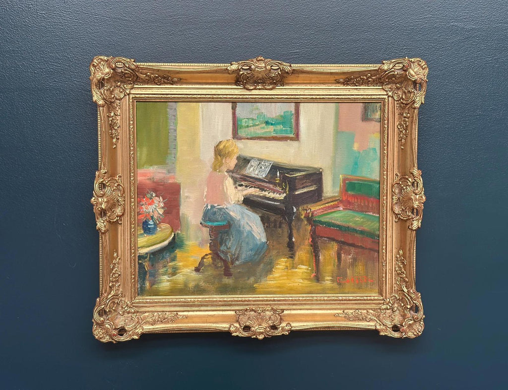 "Woman at Piano” by Nicolai Coster
