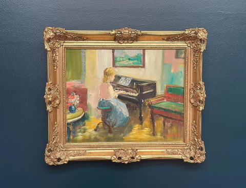 "Woman at Piano” by Nicolai Coster