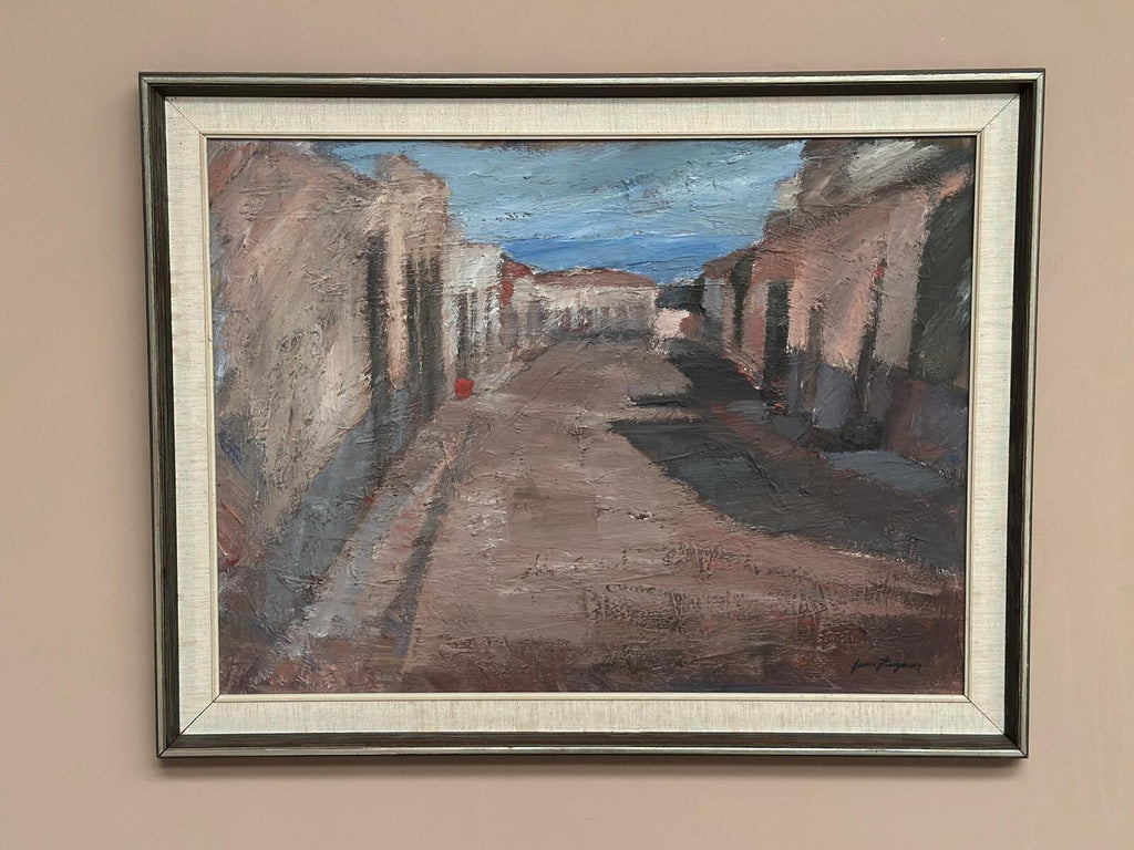 “Bygata med hus, Spanien” by Jean Ragnar
