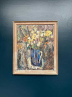 “Flowers in Blue Vase” by Sven Age