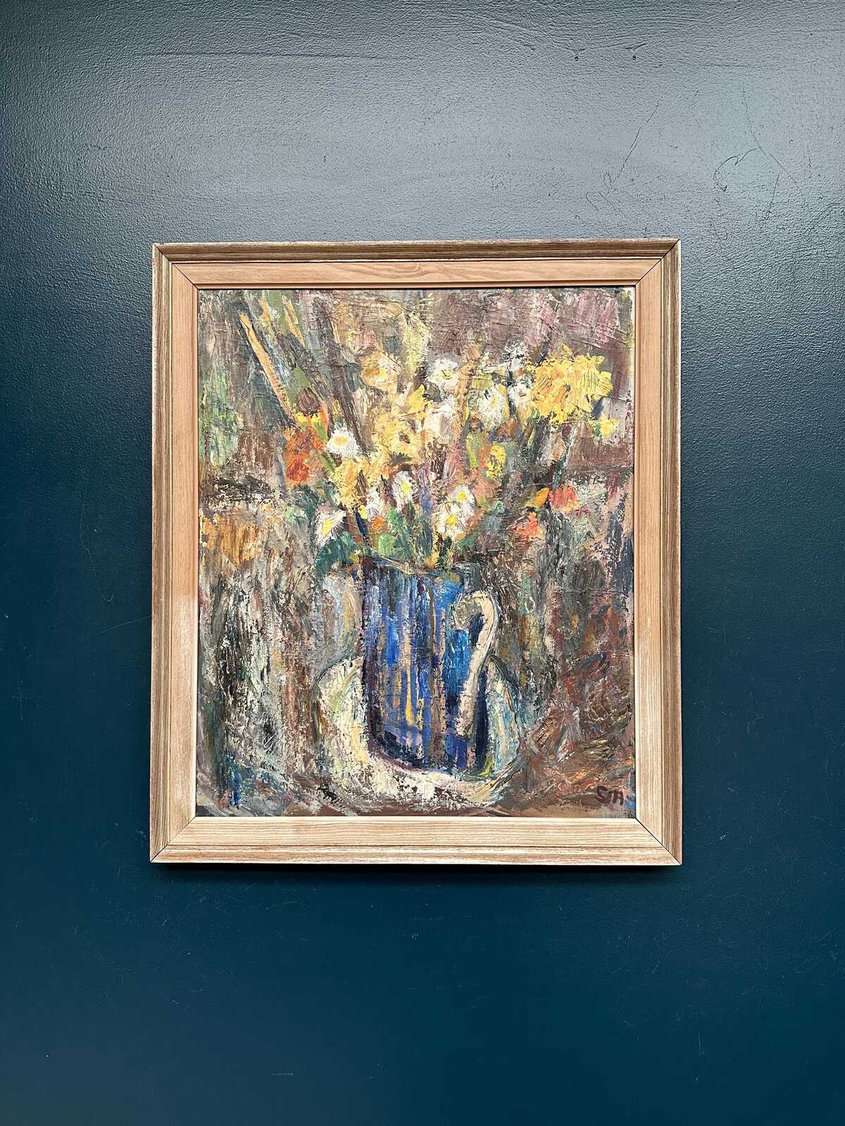 “Flowers in Blue Vase” by Sven Age
