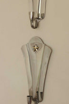 Pair Of Mid Century Swedish Pewter Sconces by GAB Sweden 1930s
