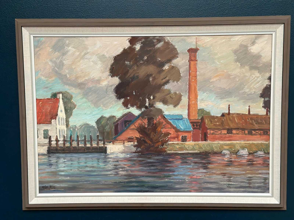“Coastal Village” by Helge Andersson