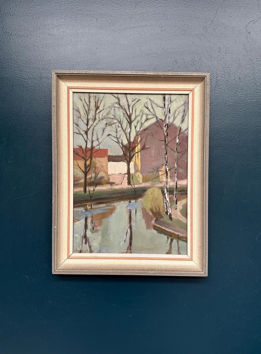 “Landscape with Trees & Buildings” by Ingvar Björk