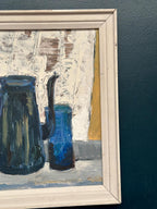 “Still Life with Jug and Blue Glass”