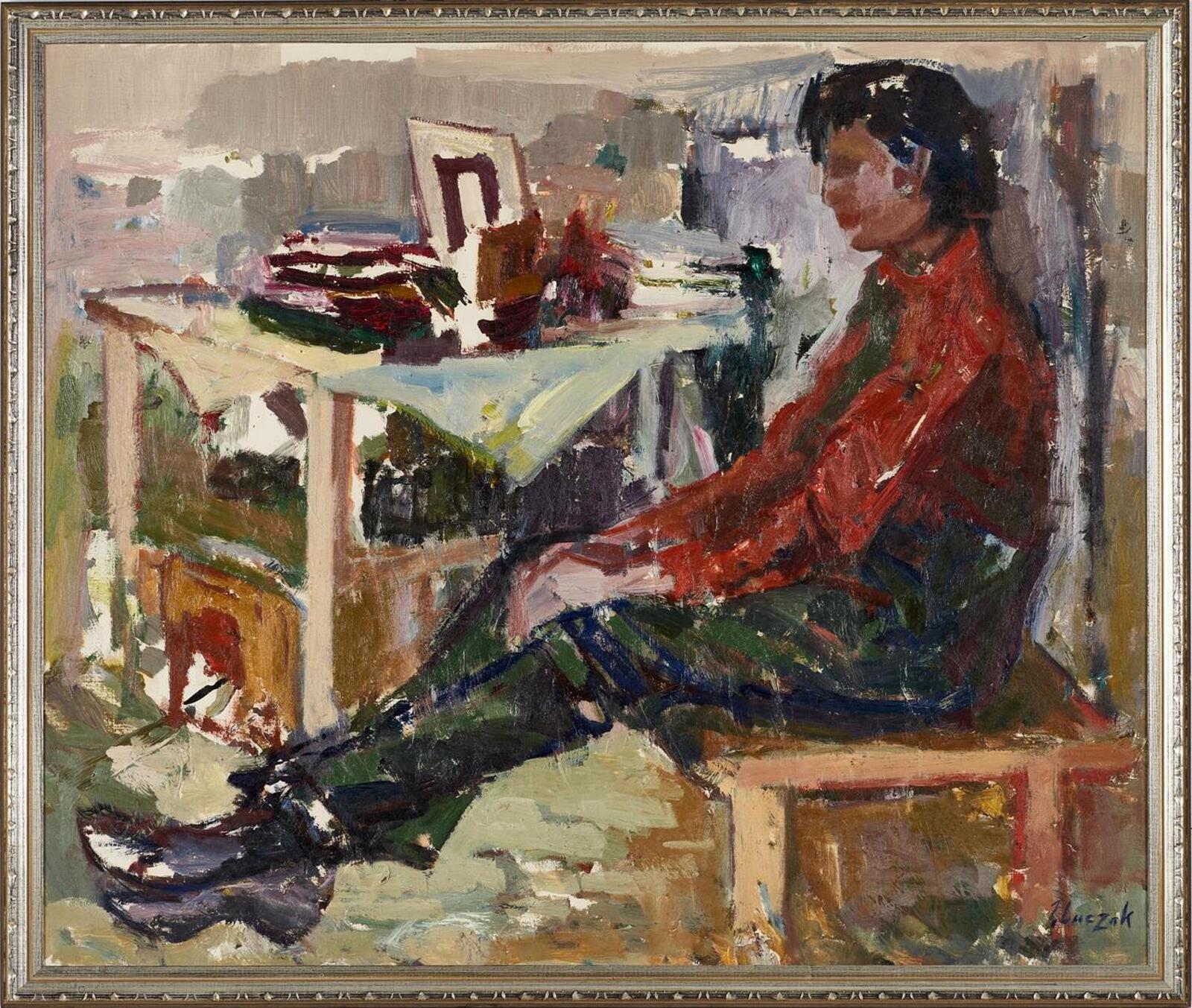 “Figure Composition” by Jerzy Luczak-Szewczyk)