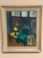“Motljus i ateljén” by Ulla Borgström (1918–1999)