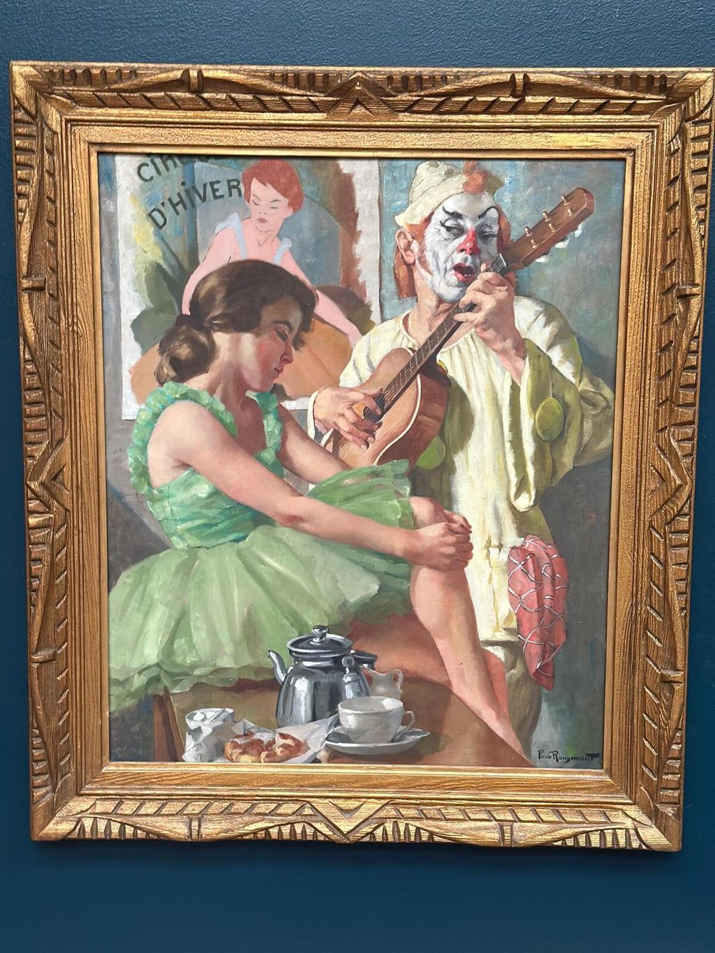 “Woman and Clown” by Philippe de Rougemont