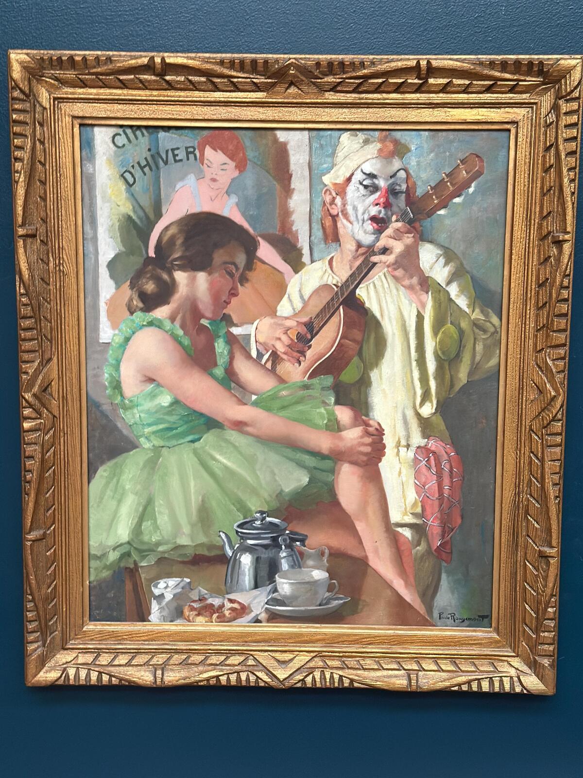 “Woman and Clown” by Philippe de Rougemont