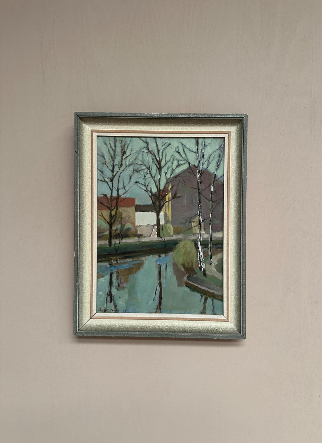 “Landscape with Trees & Buildings” by Ingvar Björk