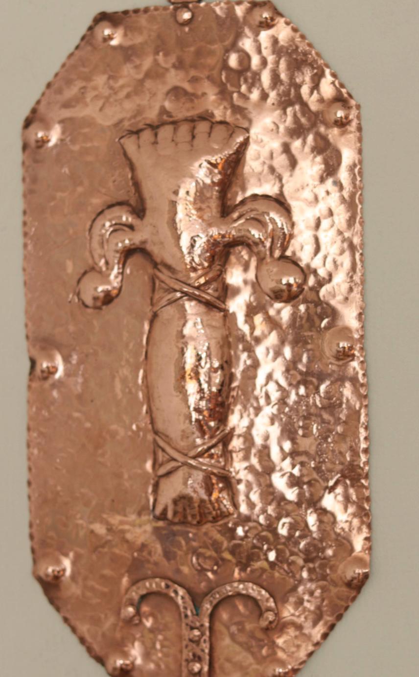 Pair of  Swedish Copper Wall Sconces