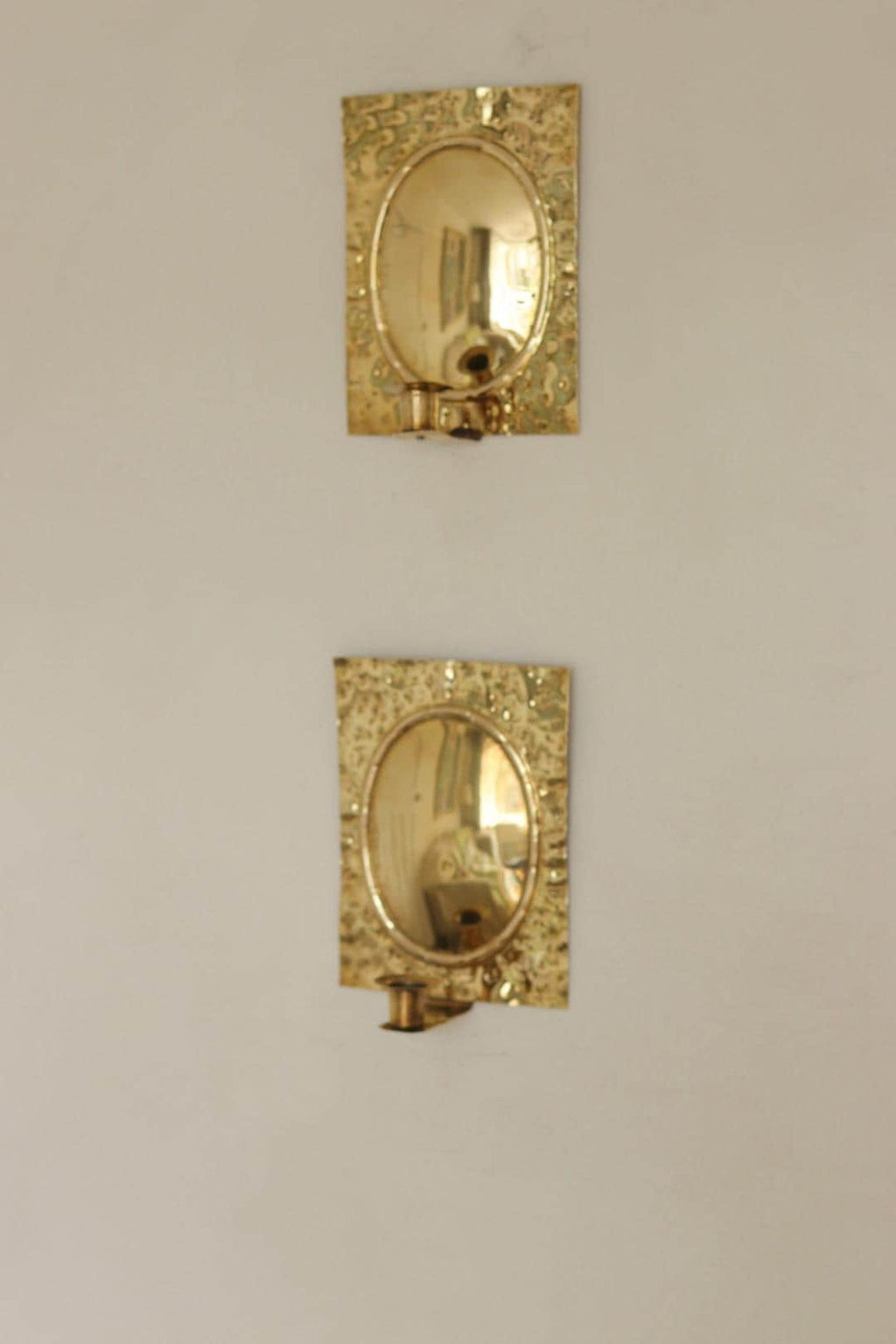 Pair Of  Swedish Brass Sconces
