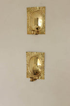 Pair Of  Swedish Brass Sconces