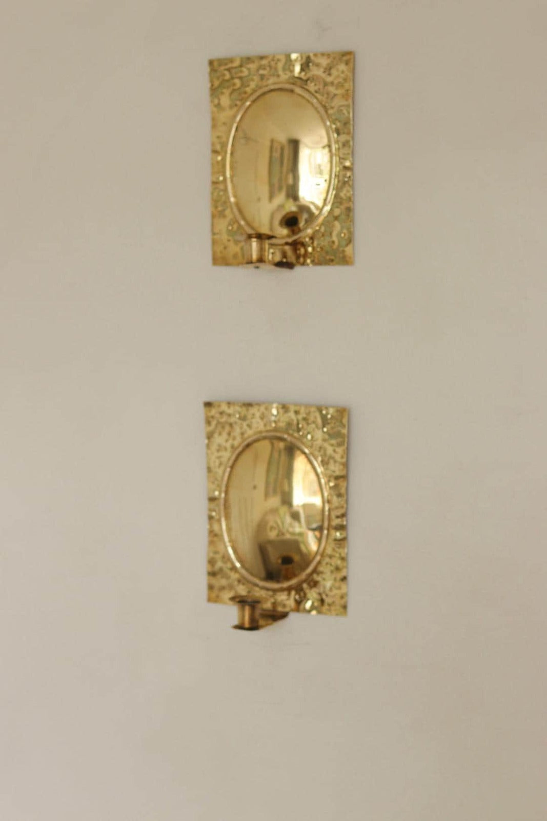 Pair Of  Swedish Brass Sconces
