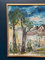 “Cottage Between Trees” by Stig Allan