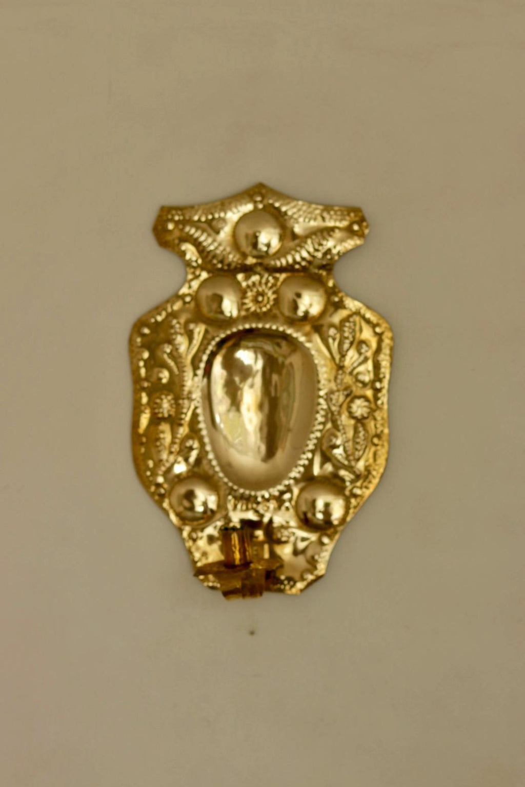 Baroque Style Mid-Century Brass Swedish Sconces